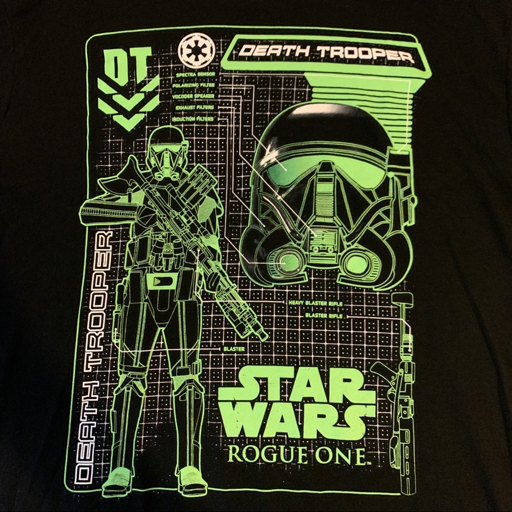 SOLD❗️Star Wars Rogue One Death Trooper XL Shirt - Picture 3 of 5